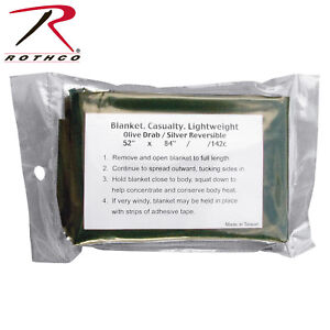Rothco Lightweight Survival Blanket - 52" x 84" Emergency Casualty Blanket