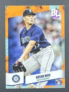 BRYAN WOO RC 2024 Topps Big League Electric Orange #178 Seattle Mariners - Picture 1 of 2