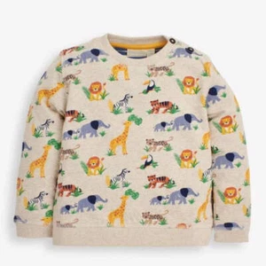Jojo Maman Bebe Kids Safari Print Sweatshirt - Picture 1 of 6