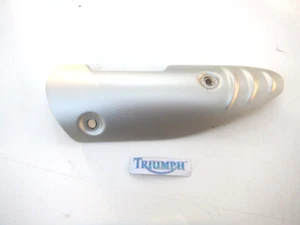 Triumph Velocidad Triple 1050 Izquierdo Escape Cubierta Calor Escudo Como Se Ve - Imagen 1 de 8