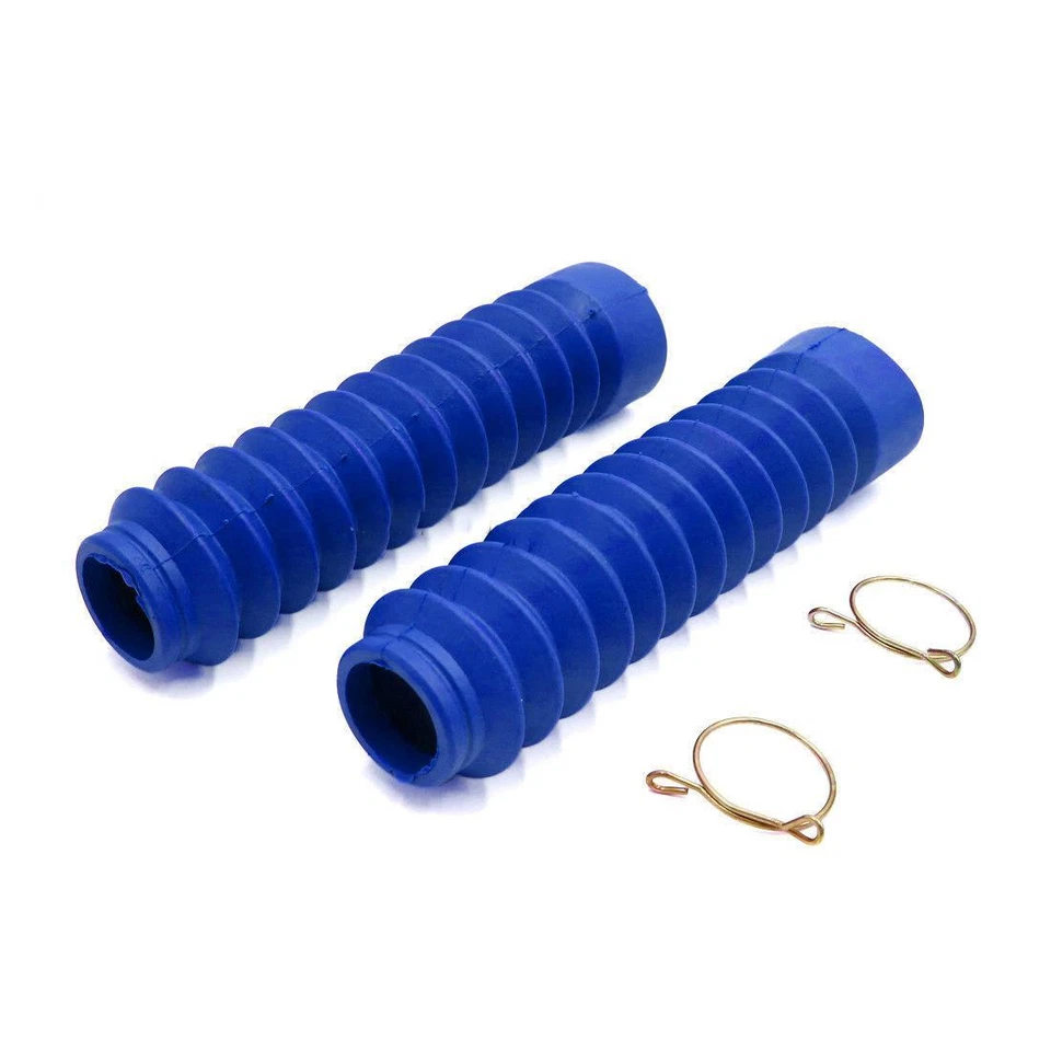 Botas con cubierta antipolvo horquilla delantera de goma universal para motocicleta de 205 mm 2 piezas Foto 1 de 1