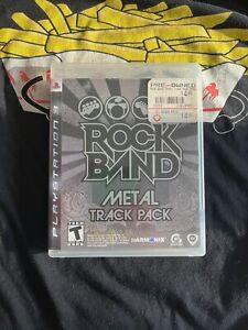 PS3 Rock Band Game Metal Track Pack Sony PlayStation 3 Complete with Manual