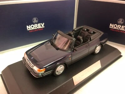 Norev 1/43 Saab 900 Turbo 16 Cabriolet 1992 Dark Blue #267 - Image 1 of 4