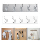  2 Pcs Bedroom Hooks Household Hanger Acrylic Wall Coat No Trace