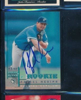 1998 Leaf #232 Rafael Medina Florida Marlins Signed Autograph (CT80) SWSW6 - Image 1 of 2