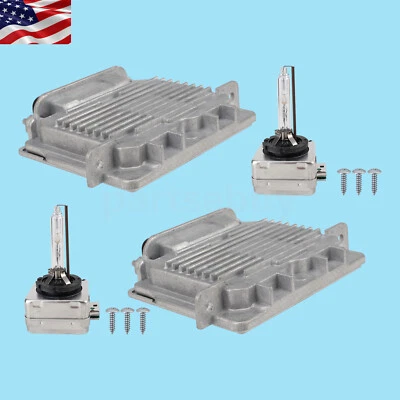 2x Xenon Headlight Ballast Module & Bulb For 2011-2018 Volvo S60 S60L V60 XC60 - Image 1 of 4