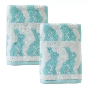 Easter Bunny Hand Towel Set 2 Count - Picture 1 of 10
