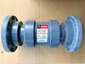 Hayward TC1400FE, 4" PVC True Union Ball Check Valves w/EPDM o-rings; Flange End - Picture 1 of 7