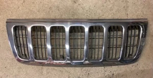 99 00 01 02 03 Jeep Grand Cherokee WJ Chrome Upper Grille Grill with Insert - Picture 1 of 5