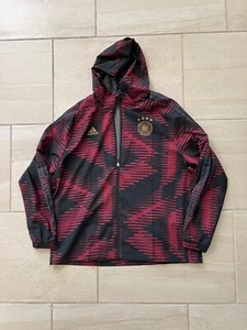 Adidas Deutscher Fussball Bund Germany Full Zip Hooded Nylon Windbreaker SZ 2XL - Picture 1 of 4