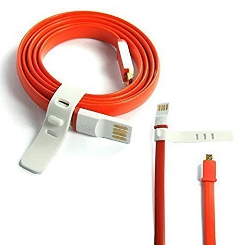 Oneplus Cavo Dati Ricarica Originale MicroUsb Rosso per Oneplus One e Oneplus  X - Immagine 1 di 1