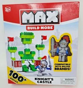 Max Build More Knight's Castle Building Toy w\ Figure 100+ pieces NIB Zuru 2019 - Picture 1 of 6