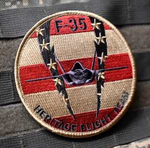 ⭐F-35A LIGHTNING II⭐JOINT STRIKE FIGHTER vêlkrö OCP PATCH - HERITAGE FLIGHT TEAM - Picture 1 of 16