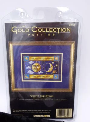 Counted Cross Stitch Count the Stars Dimensions Gold Collection Petites NIP 1997 - Image 1 of 3