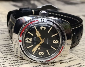 Rare Vintage Soviet Men's diver military watch VOSTOK Amphibian NVCh-30 300m. - Picture 1 of 22