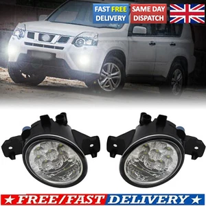 For Nissan Juke 2014-2017 L+R Pair White LED Bumper Fog Light Spot Driving Lamps - Picture 1 of 9