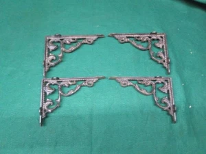 4 Antique Style Shelf Brace Wall Bracket Cast Iron Brackets Corbels - Picture 1 of 4