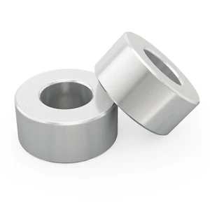 2pc Front Shock Extenders (Silver Aluminum) for many 88-07 GMC Chevy Trucks - Picture 1 of 4