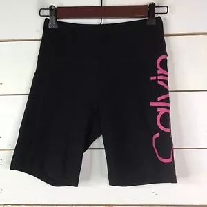 Neu Calvin Klein High Waist Shorts 9" Schrittlänge Activewear schwarz beere Damen XS - Bild 1 von 6