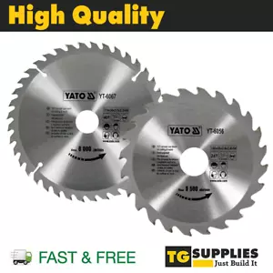 Professional YATO TCT Circular Wood Saw Blades Various Sizes High Quality - Picture 1 of 18