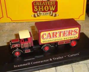 SCAMMELL CONTRACTOR TRUCK & TRAILER - 'CARTERS' - 1:76 GREATEST SHOW ON EARTH - Picture 1 of 5