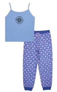 Cozy Jams Girls Pajamas Purple Size 10/12 Tank Top And Pants Daisies 2 Piece Set - Picture 1 of 10