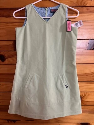 NWT Vineyard Vines Mojito Corduroy Puddle Jumper Dress w/Pockets Girls Size 12 - Imagem 1 de 3