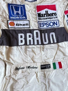 Race used suit 1991 Stefano Modena Braun Tyrrell Honda F1 - Bild 1 von 13