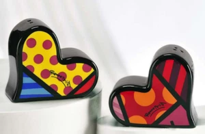 Romero Britto HERZEN Salz und Pfefferstreuer Sets NEU - Bild 1 von 2