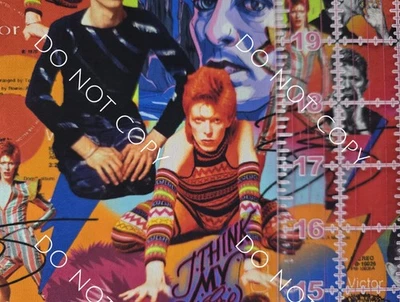 Custom 100% Cotton Woven Fabric David Bowie Singer Artist By The 1/4 Yard 9x56 - Image 1 of 2