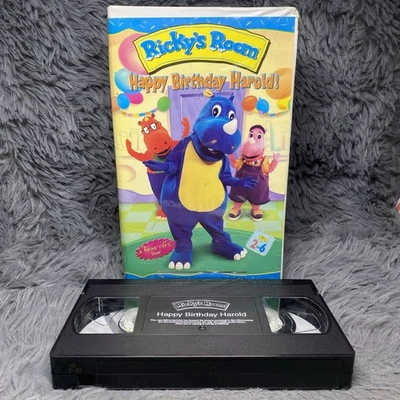 Ricky’s Room: Happy Birthday Harold VHS Tape 1999 Telegenic Rhino-Riffic Rare - Image 1 of 4