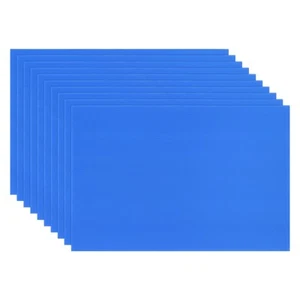 10 Pezzi Fogli di Plastica Ondulata 3mm, 12 x 18 Pollici Cartoncino Ondulato Blu - Foto 1 di 7