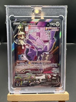 Pokemon Genesect V Alternative Art | Deutsch 255/264 Fusionsangriff | Near Mint - Bild 1 von 2