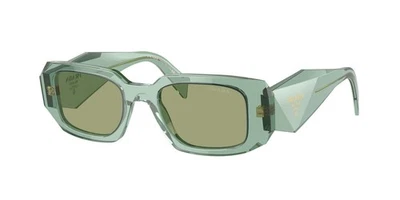 Gafas de sol Prada PR17WS 11R10E transparentes salvia/verde espejo interno plateado Foto 1 de 3
