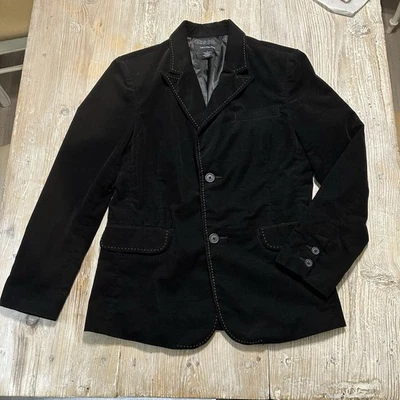 Blazer de terciopelo negro para hombre Calvin Klein costuras en contraste talla M Foto 1 de 4