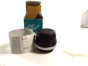 Rokinon Auto F1:28 MC28mm Wide Angle Lens for Canon FD Mount, Japan, NOS - Picture 1 of 5