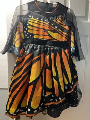 Disfraz de Halloween Mariposa Monarca Vestido Talla Niñas Pequeño Objetivo Obra de Teatro Foto 1 de 4