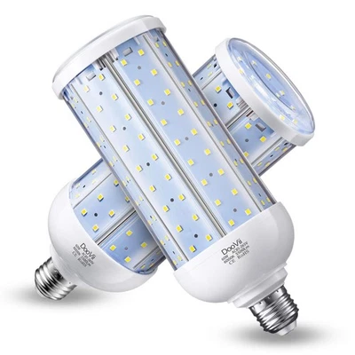 2-Pack 500W Equivalent LED Corn Bulb,5500 Lumen 6000K,Cool Daylight LED Stree... - Image 1 of 4