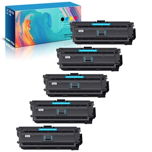 5PK Toner Cartridge for HP 508A CF361X LaserJet M552dn M553X M553dn M577 M577f - Afbeelding 1 van 22