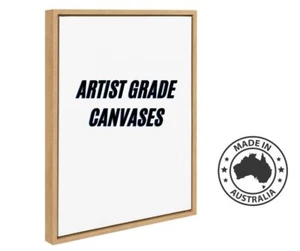 Artist Grade Framed Blank Canvas - Genuine Oak - Custom Sizes - Australian Made - Picture 1 of 5