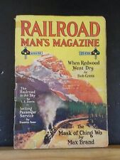 Railroad Man's Magazine 1930 August THe RR in the sky Selling passenger service