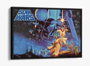 PÓSTER DE STAR WARS - FLOTADOR PROFUNDO/EFECTO FLOTADOR ENMARCADO LONA IMPRESIÓN ARTÍSTICA- - Imagen 1 de 12