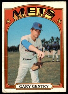 1972 Topps. Gary Gentry . New York Mets #105