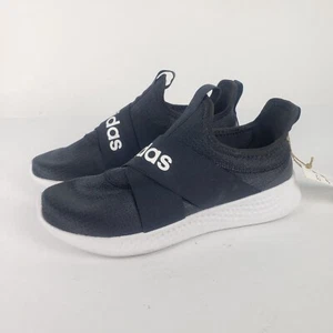 Adidas Women's PureMotion Adapt Running Shoes sz 6.5 Slip-on Black FX7326 Logo  - Picture 1 of 10