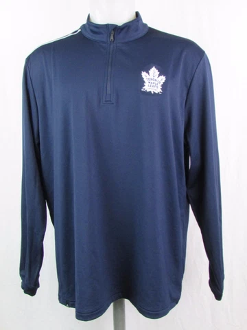 Toronto Maple Leafs NHL Men's 1/4-Zip Adidas Navy Golf Track Jacket Cover