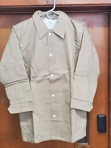 NEW Khaki Tan Cotton Insulated Work Jacket Cold Weather Coat Lined HR - Picture 1 of 5