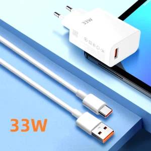 33W USB Charger and 6A Data Cable Quick Charge3.0 Mobile Phone Adapter for Iphon - Picture 1 of 14