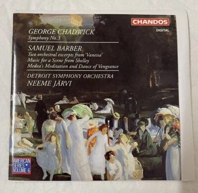 George Chadwick Neeme Jarvi Detroit Symphony Orchestra Barber Classical Music CD - Image 1 of 4