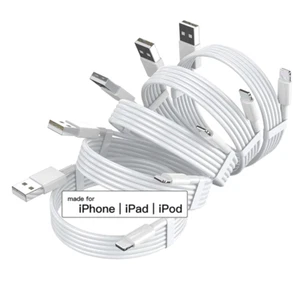 4x Genuine Fast Charger For iPhone IOS Cable USB Lead 13 12 11 6 5 7 8 X XS XR - Picture 1 of 5