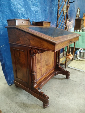 Antique Early American, Davenport Desk, 1840s, VGC Cover